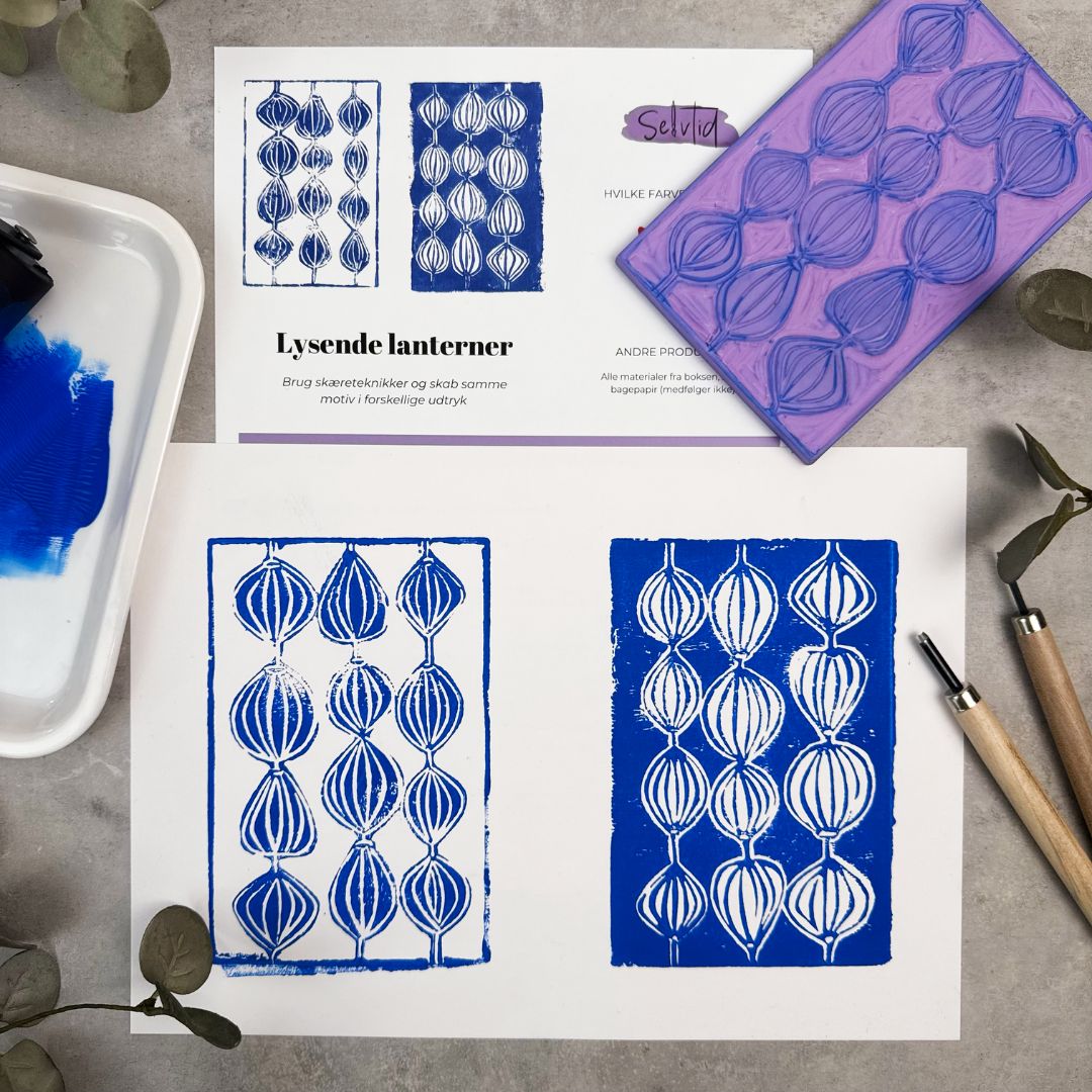 De første skridt med linoleumstryk