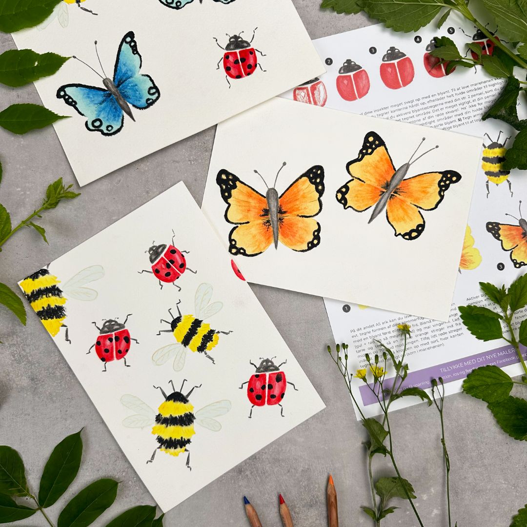 Hvordan bruger man akvarelblyanter?