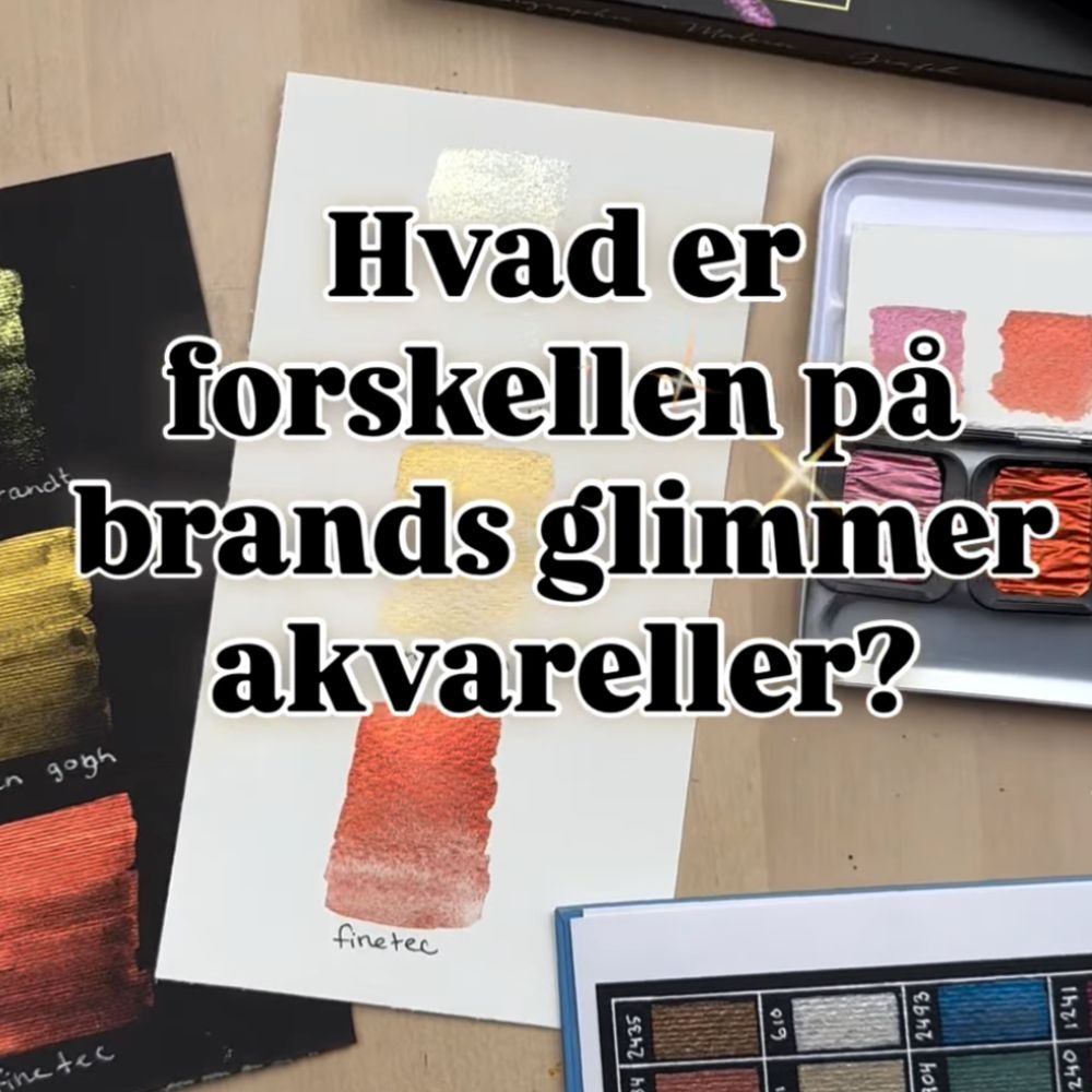 Hvad er forskellen på Glimmer akvareller fra forskellige brands?