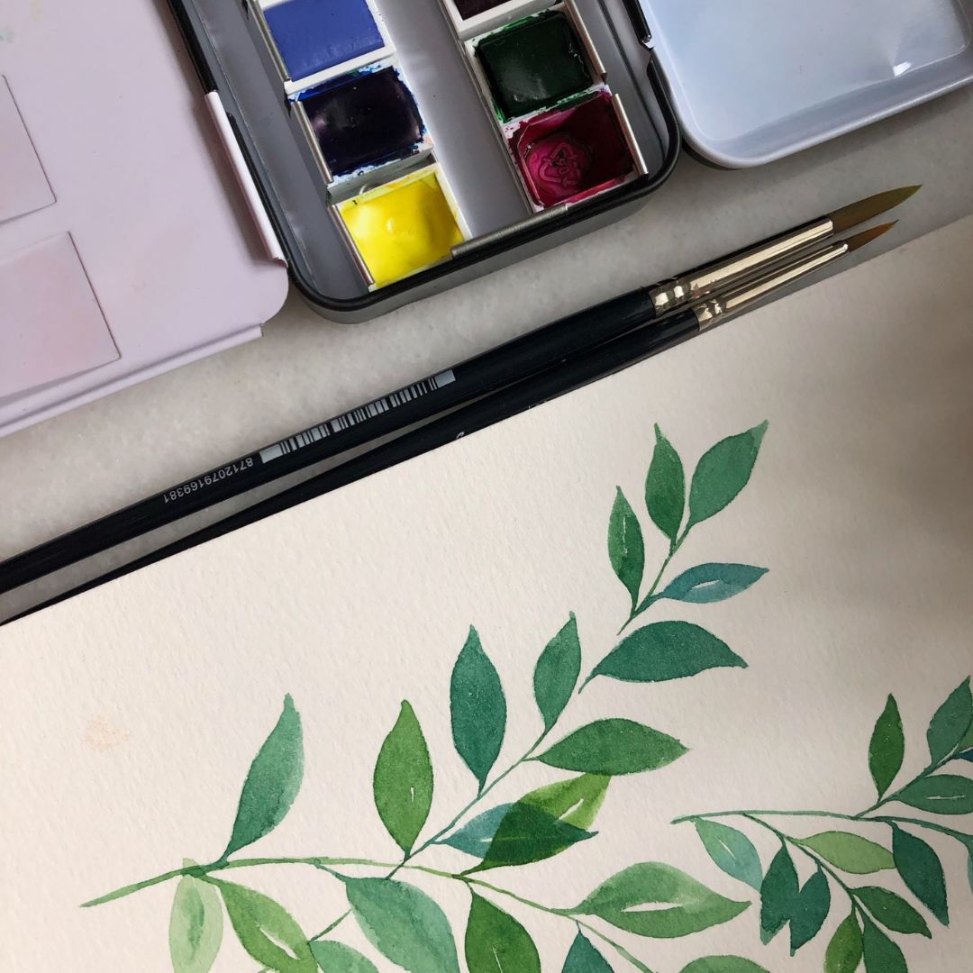 Hvor meget væske skal du have på din pensel?