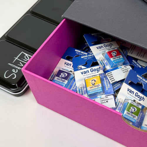 Oversigt over alle Selvtids bokse og farver