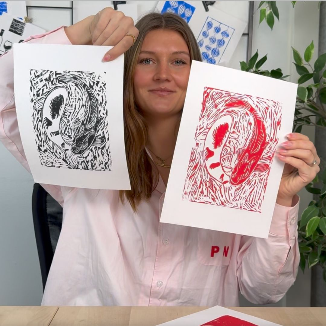 Sådan kommer du hurtigt i gang med linoleumstryk