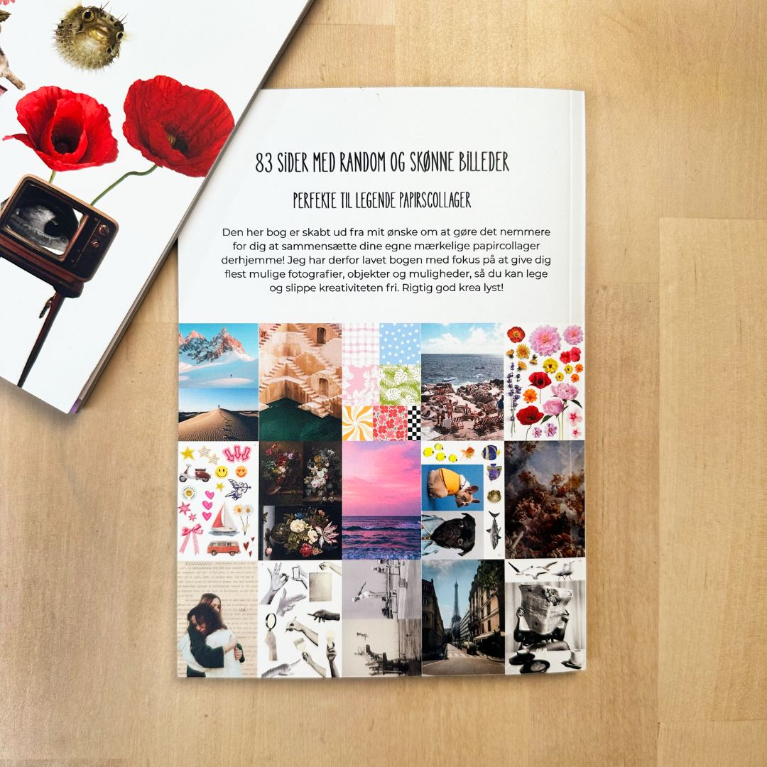 Collage bog til art journal og scrapbooking (Selvtid)