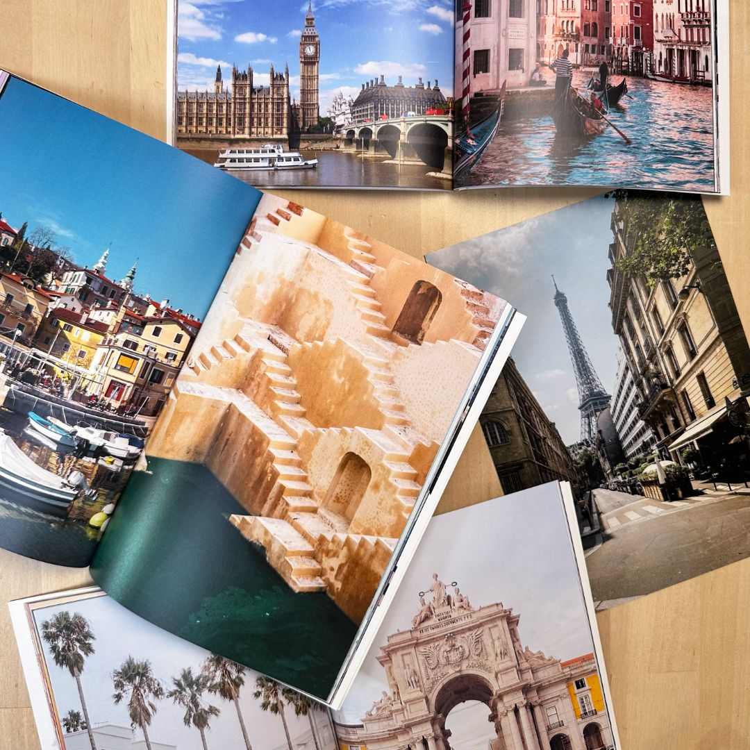 Collage bog til art journal og scrapbooking (Selvtid)