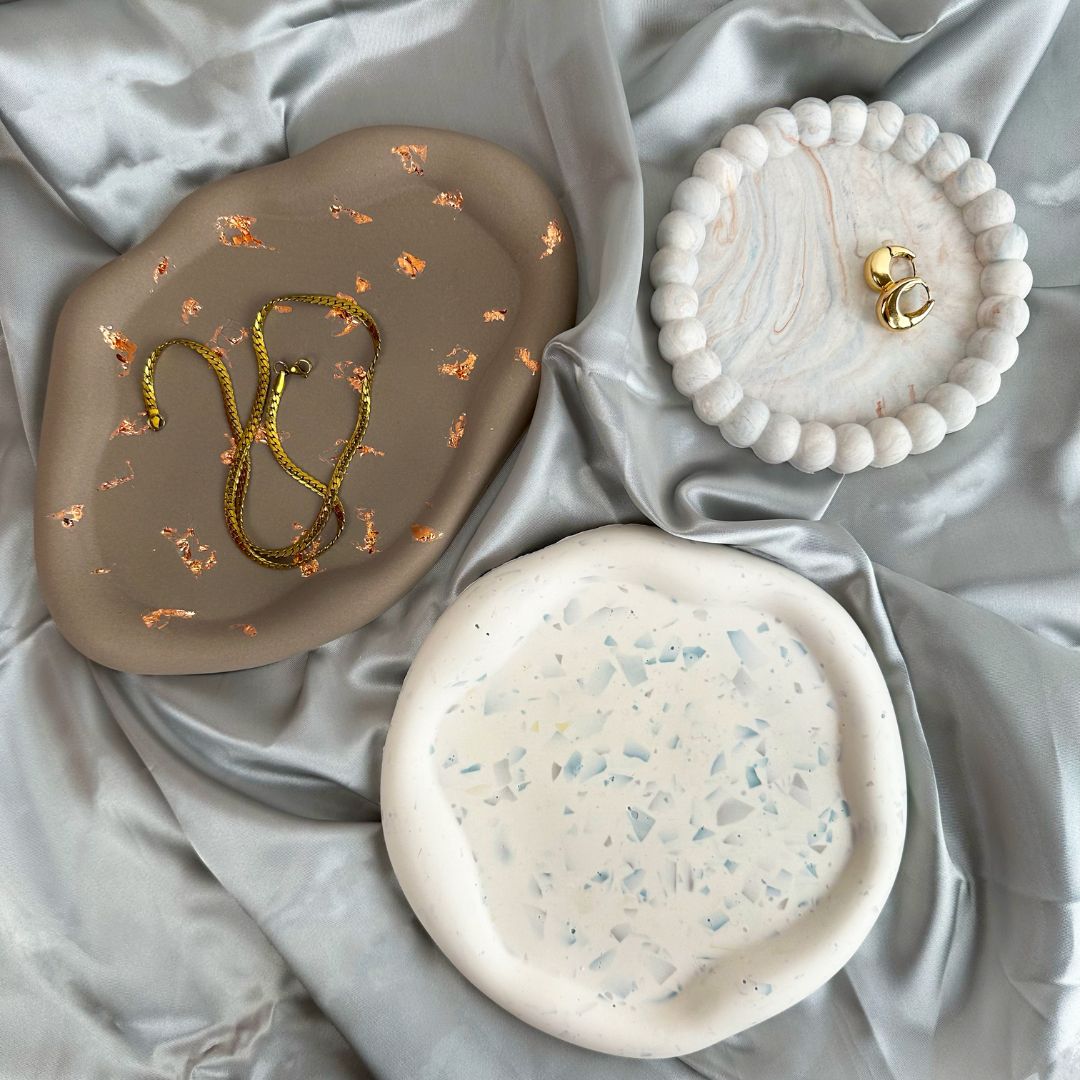 Bølget rund bakke - støbeform silikone