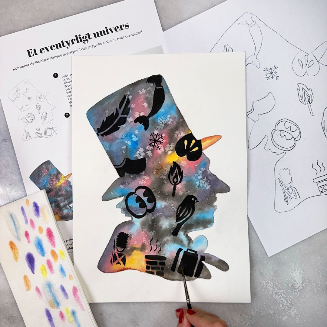 lær at male med akvarelmaling et eventyrligt univers hc andersen