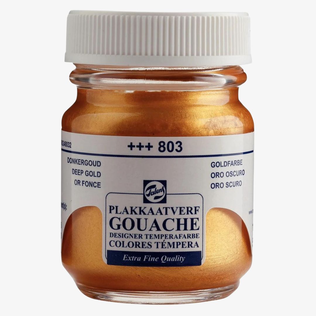 Deep Gold gouache maling, 16 ml. Talens
