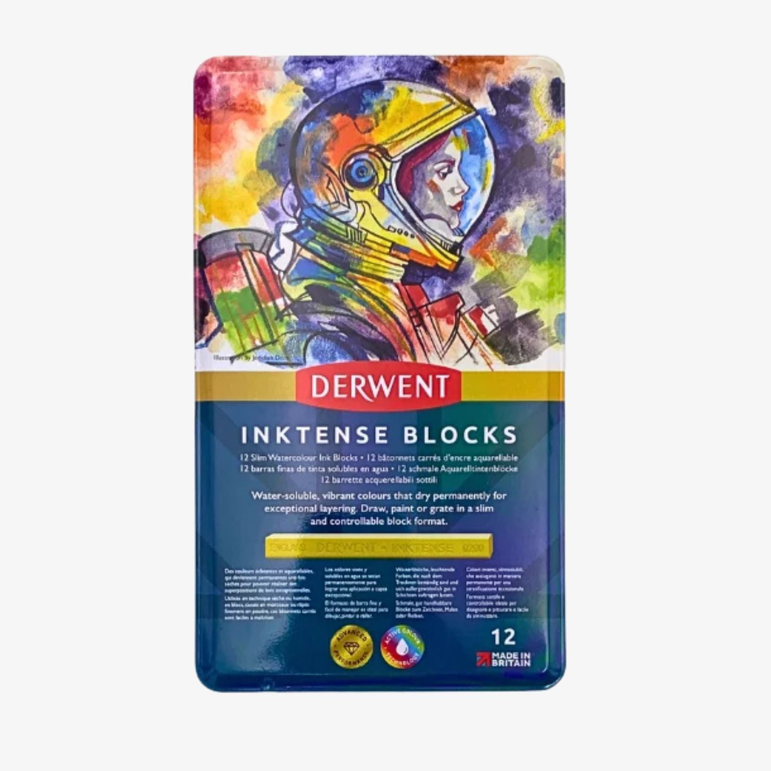 Inktense blocks 12 farver