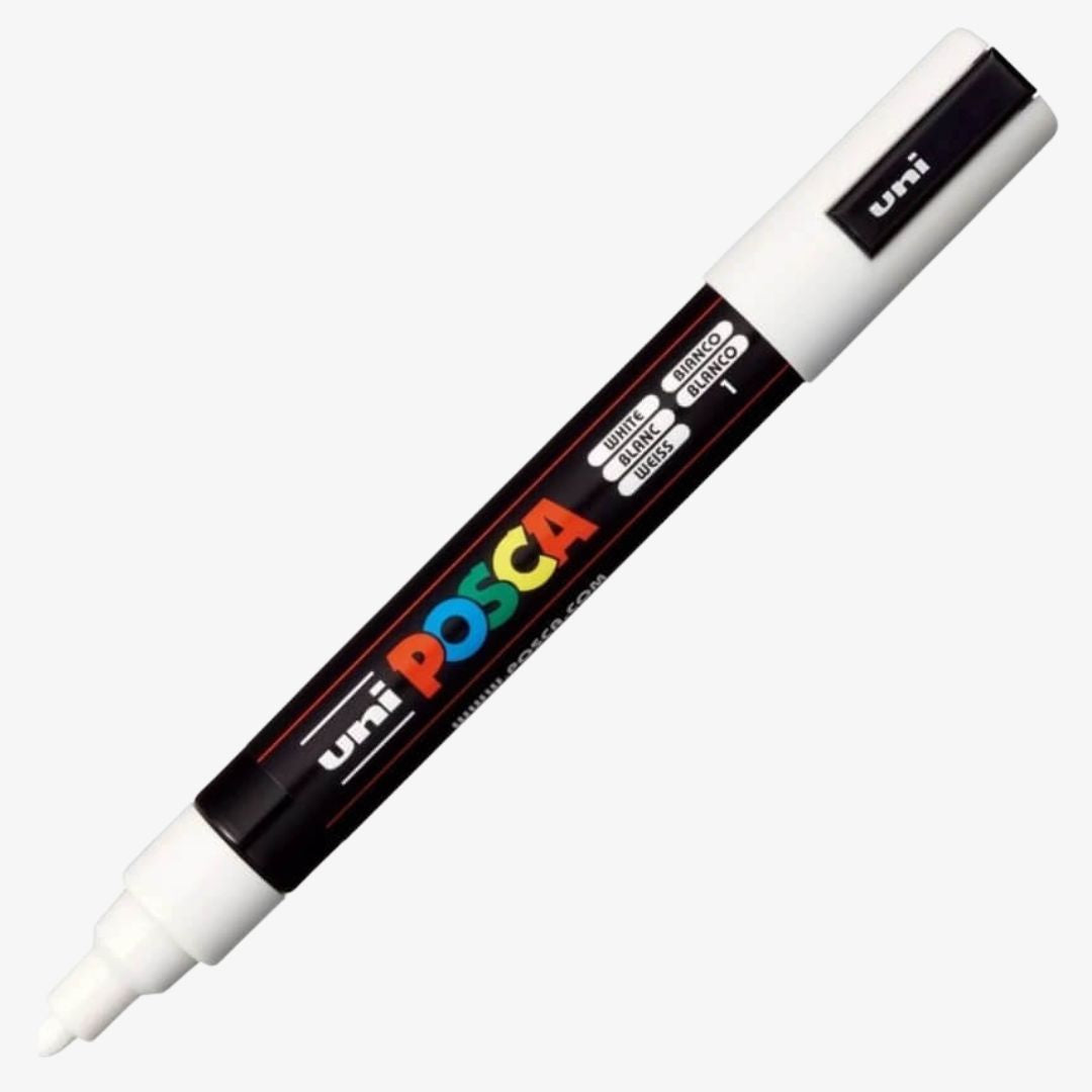 Posca hvid tusch, medium spids PC-5M