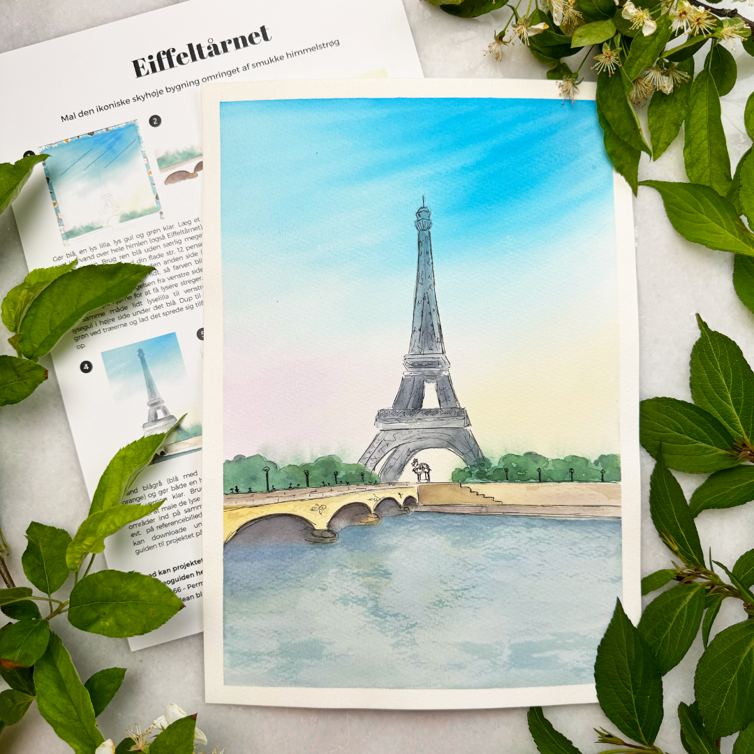 male eiffeltårnet i paris