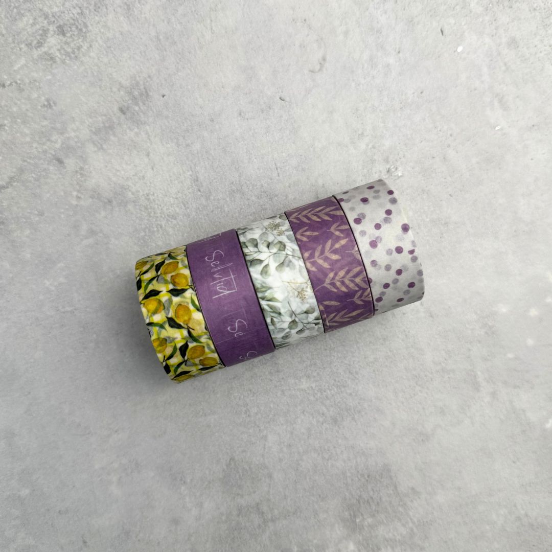 Selvtid washi tape, 1,5 mm. x 3 m.