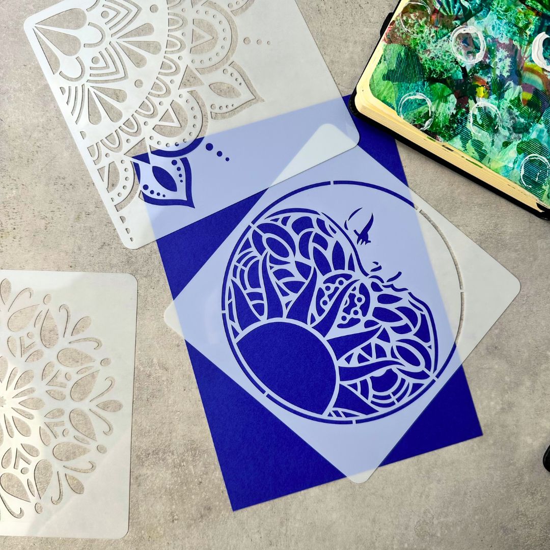 6 Boheme stencils - art journal