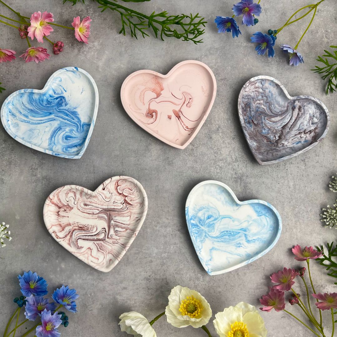 DIY støbe kit - Hjerte skåle