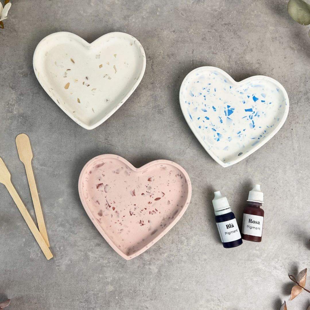 DIY støbe kit - Hjerte skåle