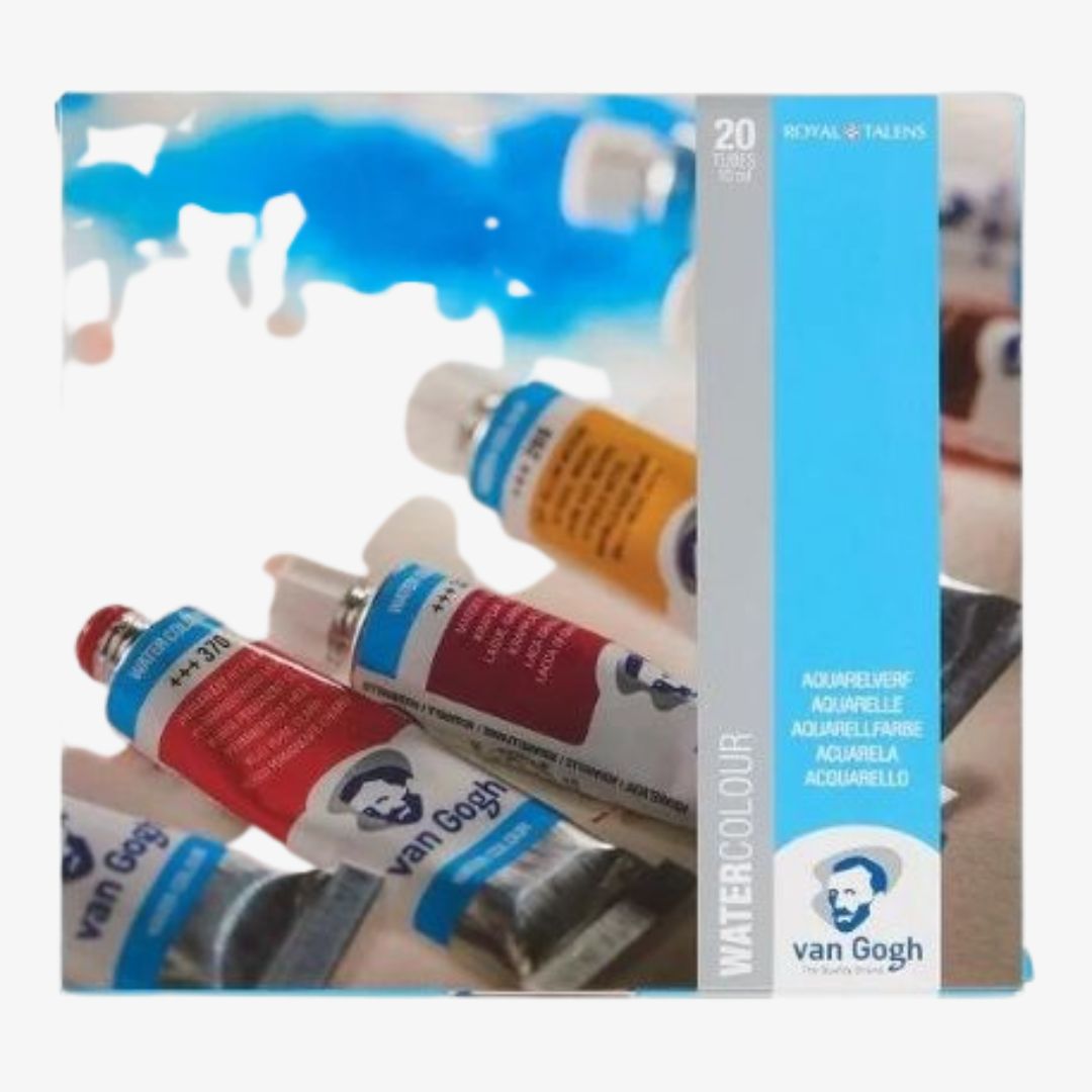Akvarelmaling sæt med 20 tubefarver, Van Gogh