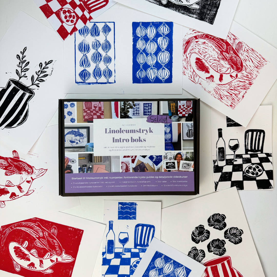 Linoleumstryk starter sæt