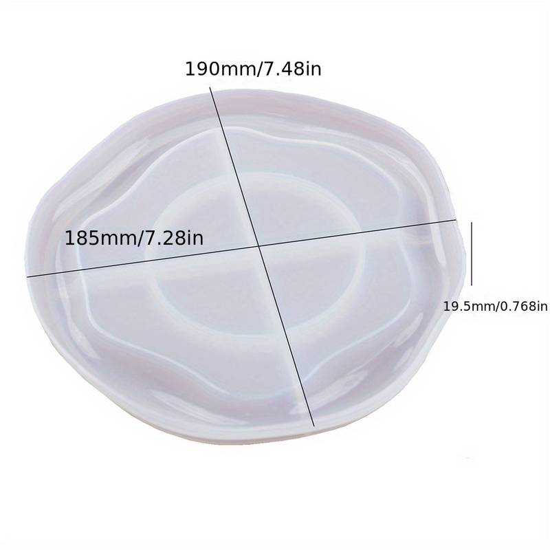 Bølget rund bakke - støbeform silikone