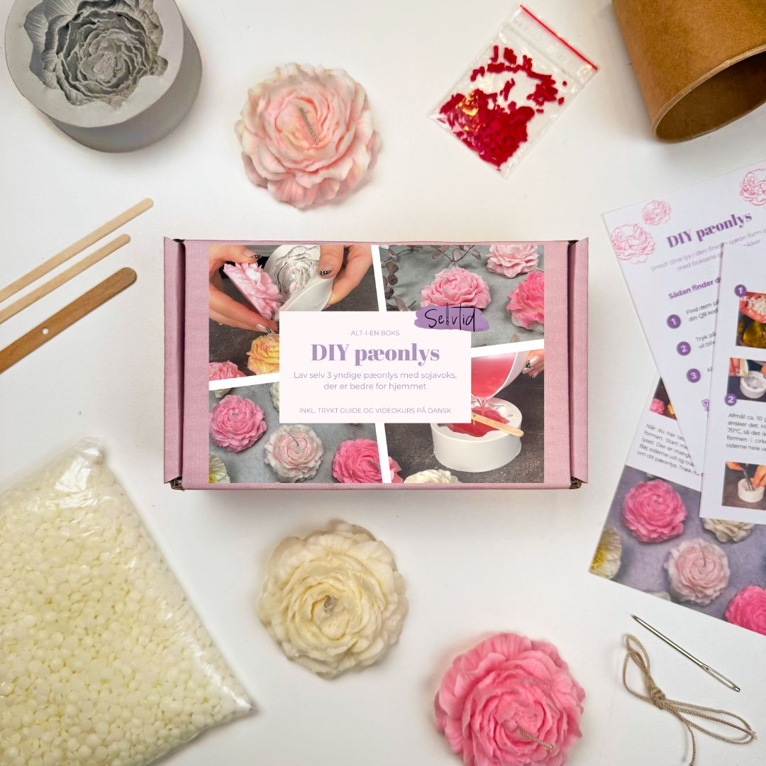 Pæon lys - DIY sojalys