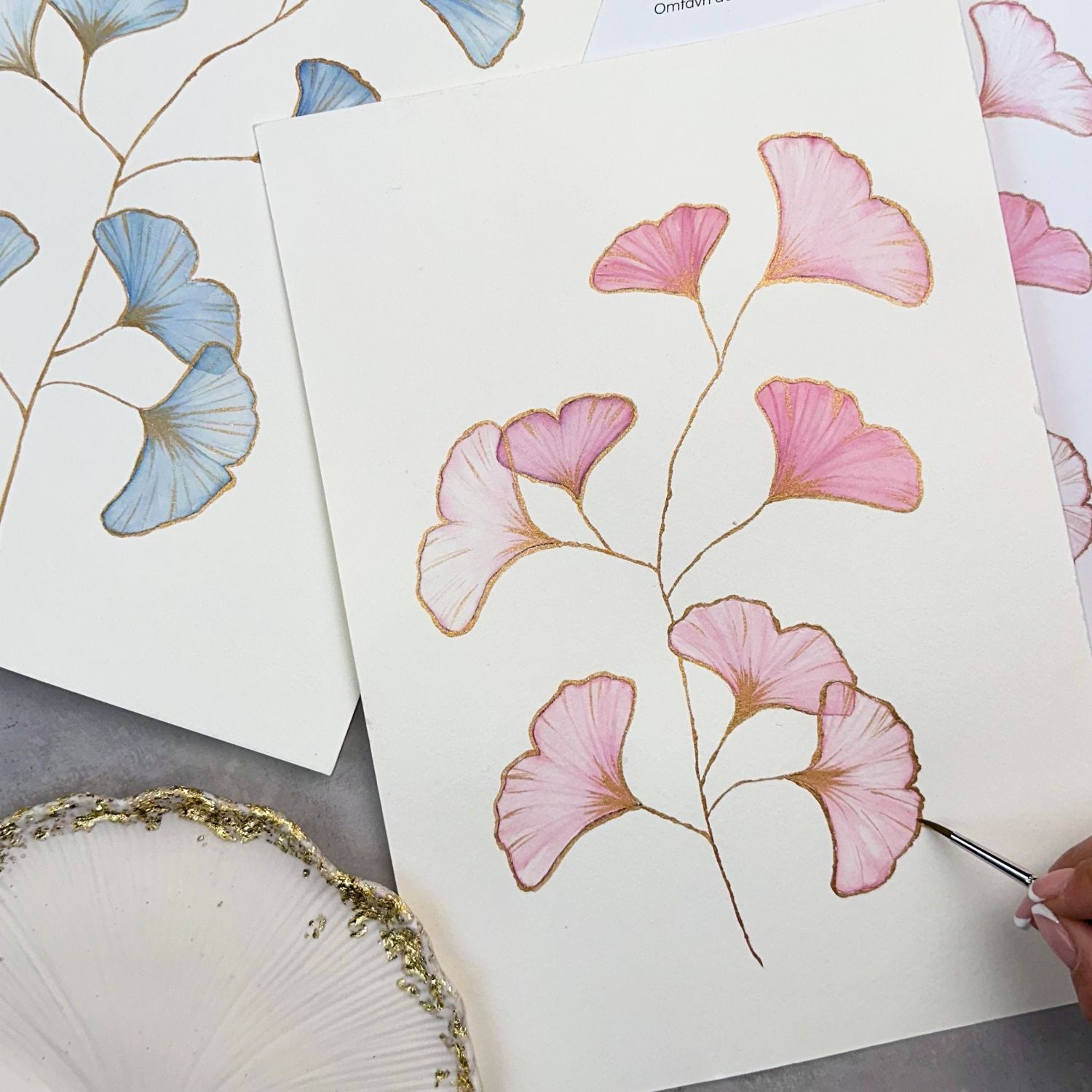 Metallisk guldmaling