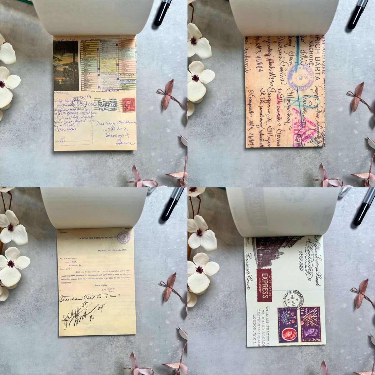 Designpapir - vintage post