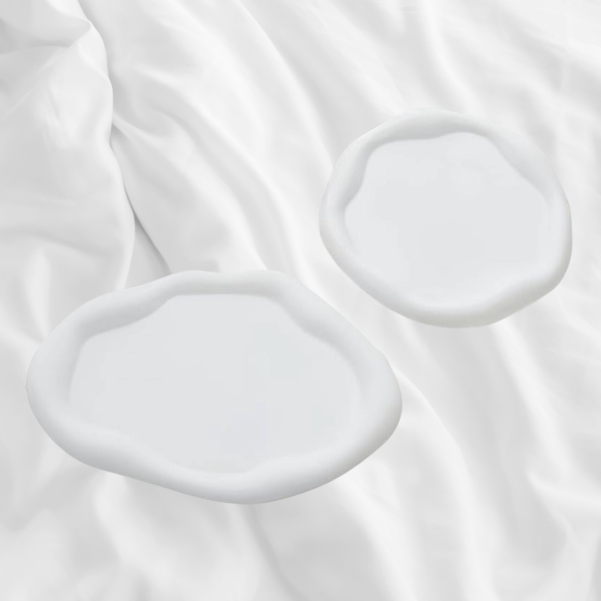 Bølget rund bakke - støbeform silikone