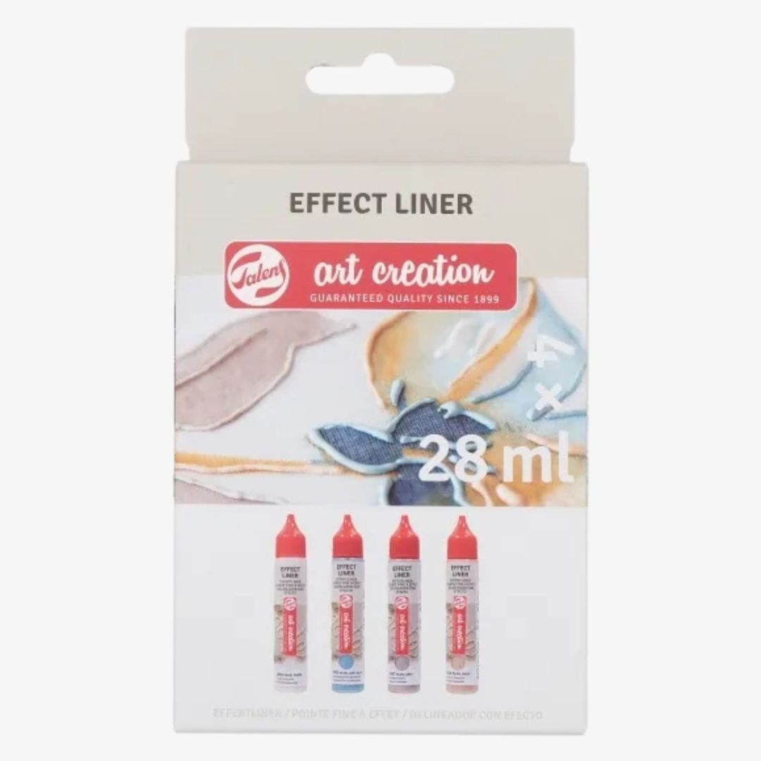 3D effect liner - 4 perlefarver