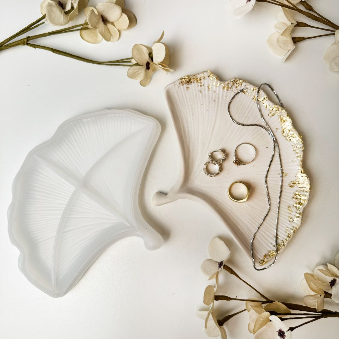 Ginkgo blad fad  - støbeform