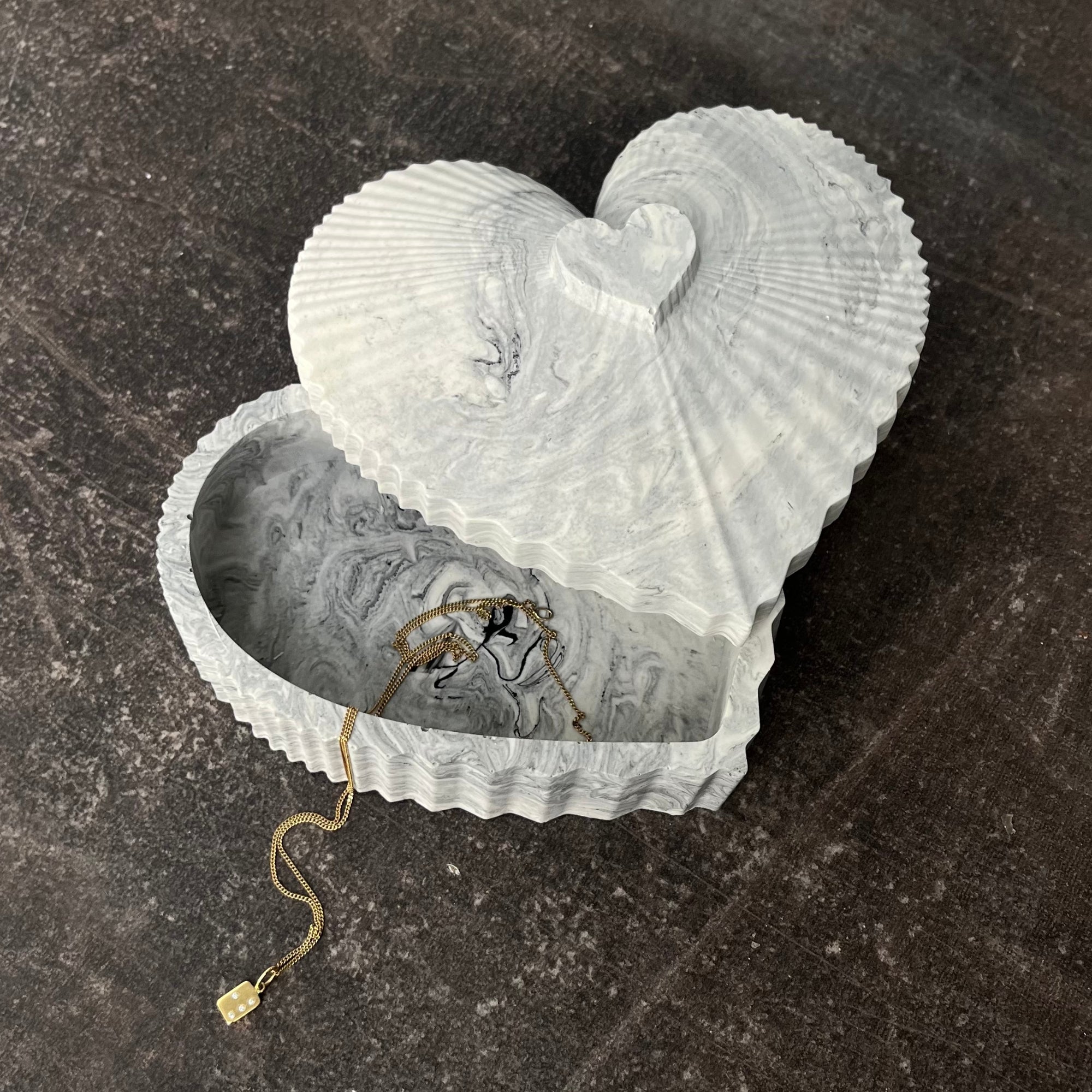 Hjerteboks m. låg - Støbeform