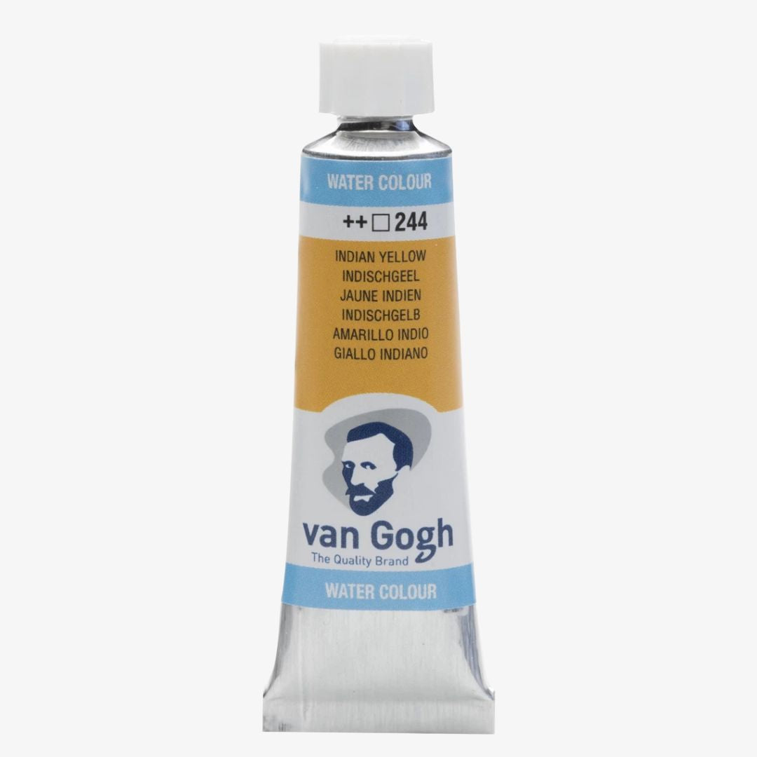 Indian yellow akvareltube, Van Gogh akvarelmaling