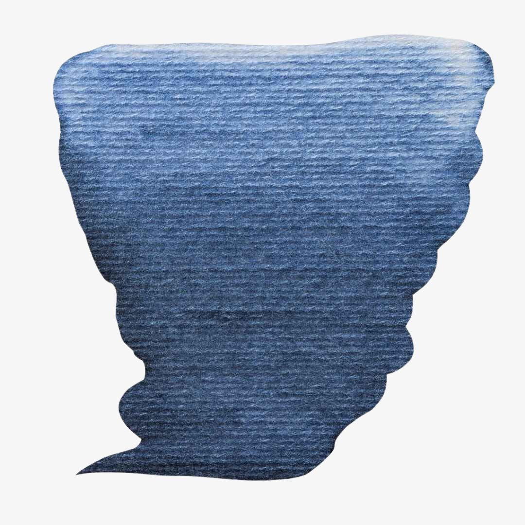 Interference blue, akvarelmaling, Van Gogh
