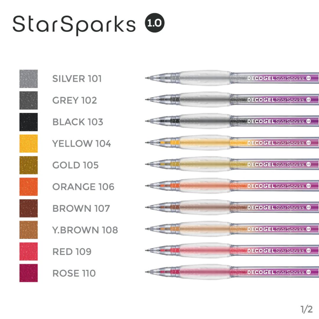 Karin Decogel StarSparks sæt m. 20 gelpens