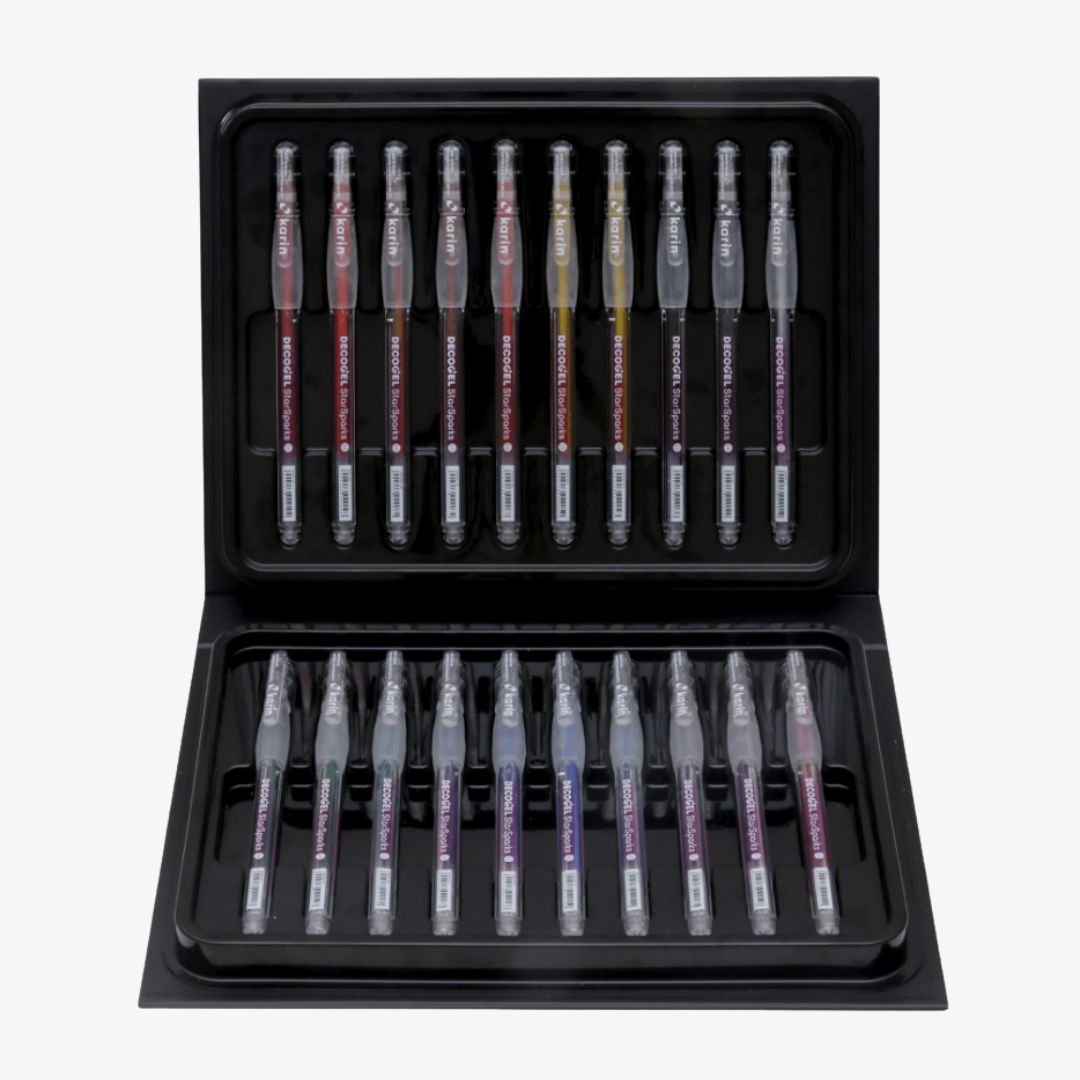 Karin Decogel StarSparks sæt m. 20 gelpens