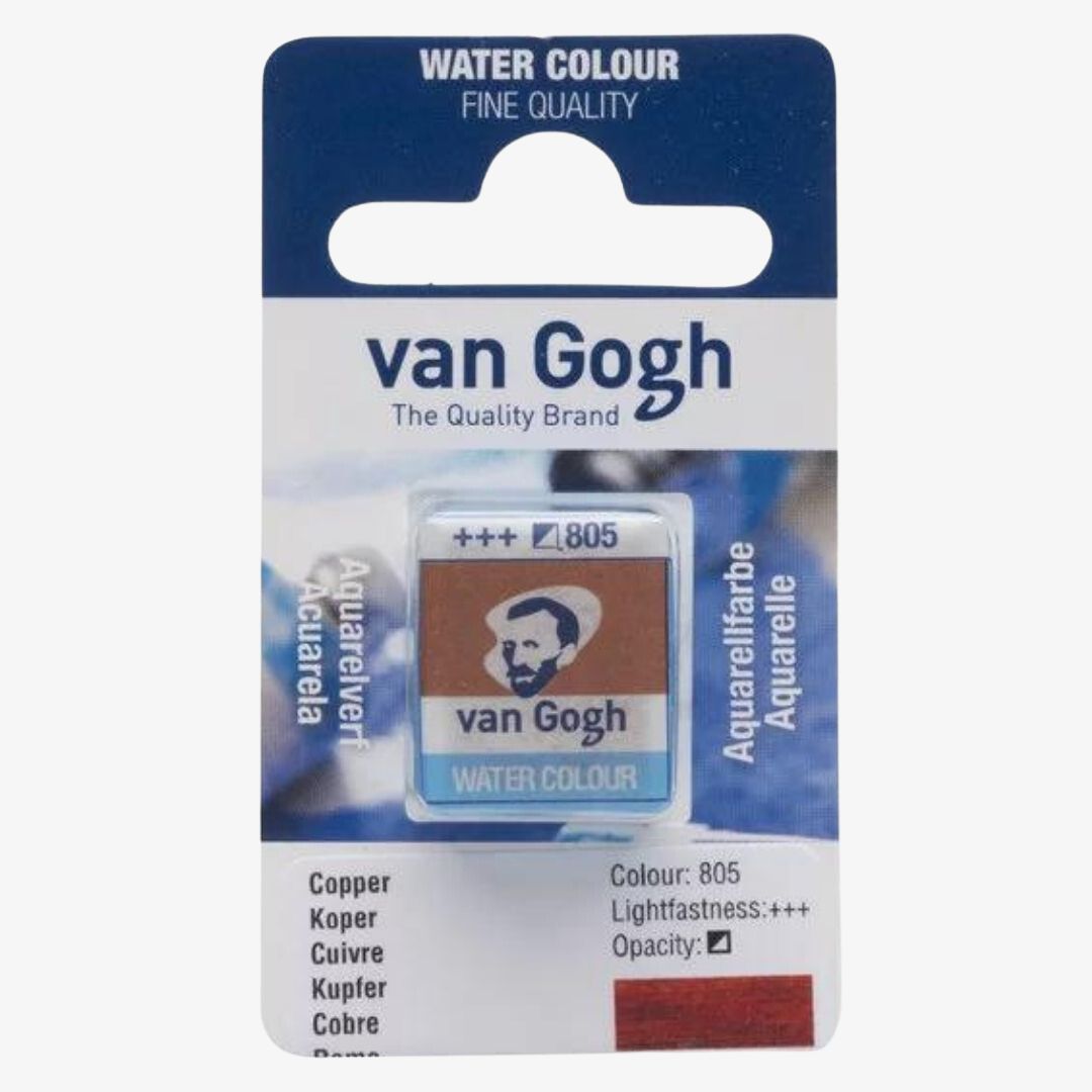 Kobber half pan, Van Gogh