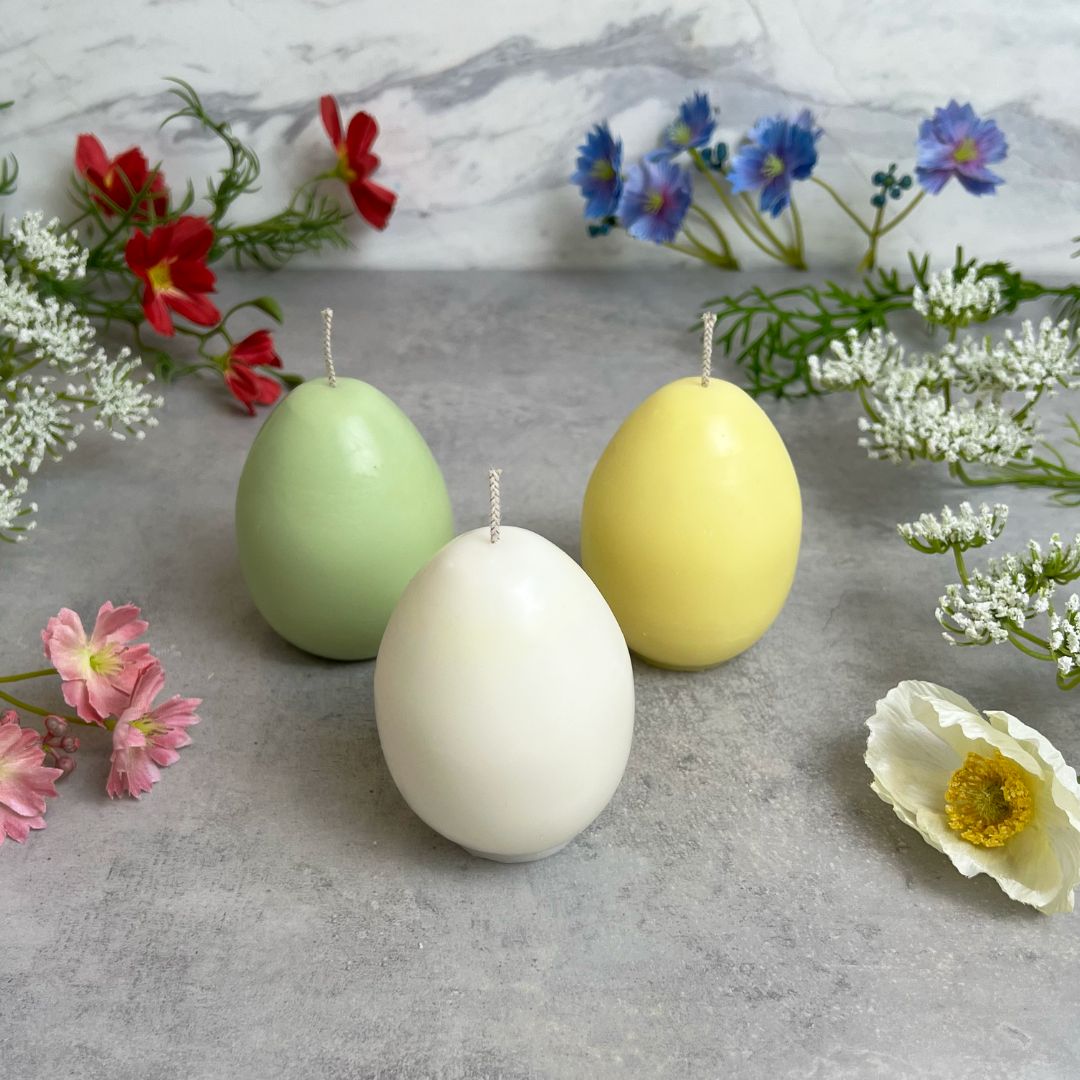 Påskeæg lys - DIY sojalys