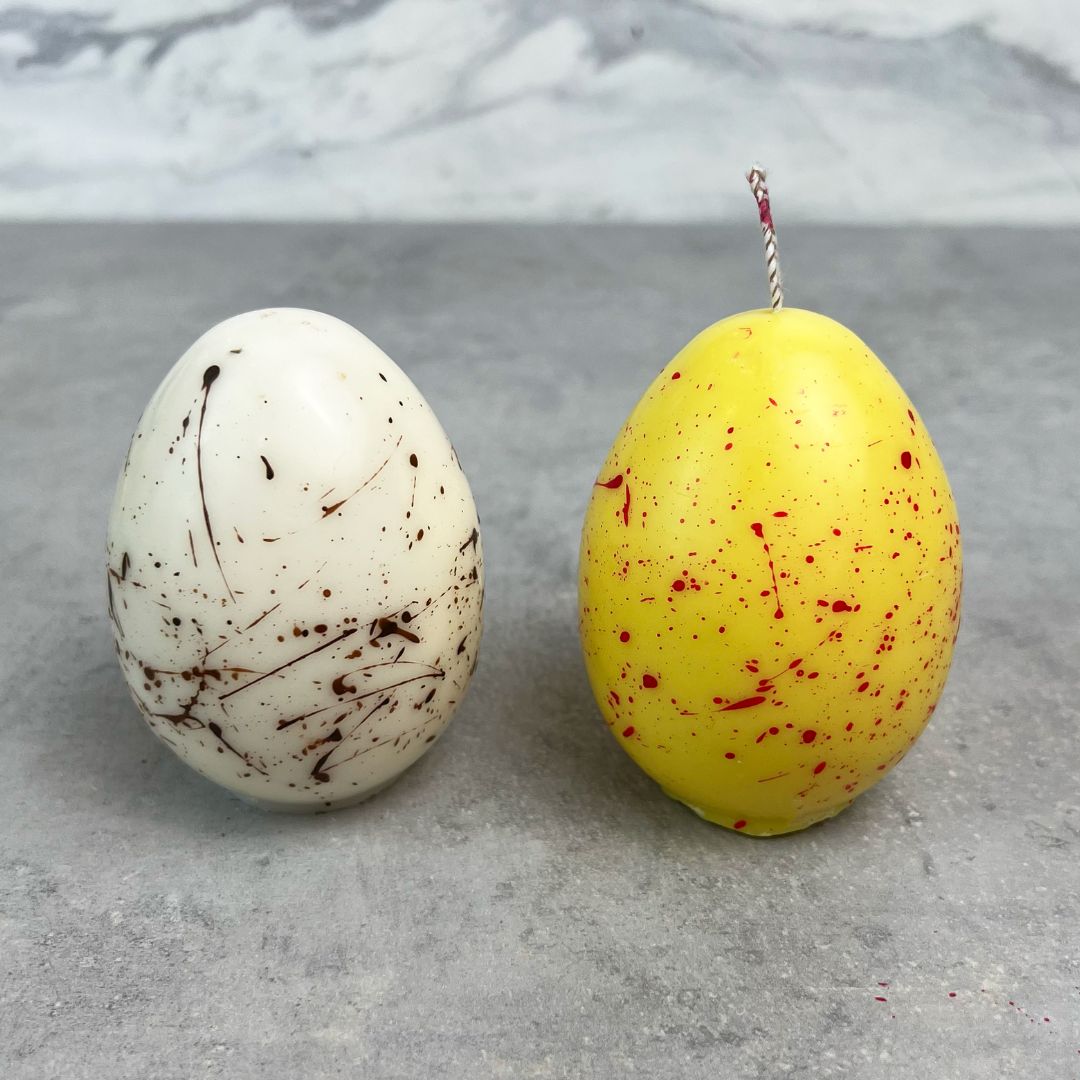 Påskeæg lys - DIY sojalys