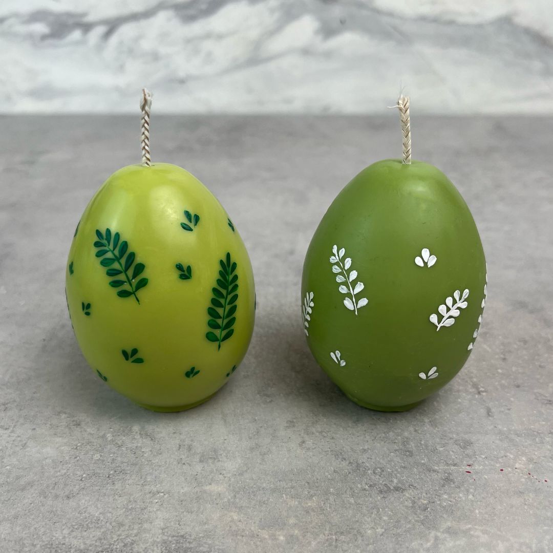 Påskeæg lys - DIY sojalys