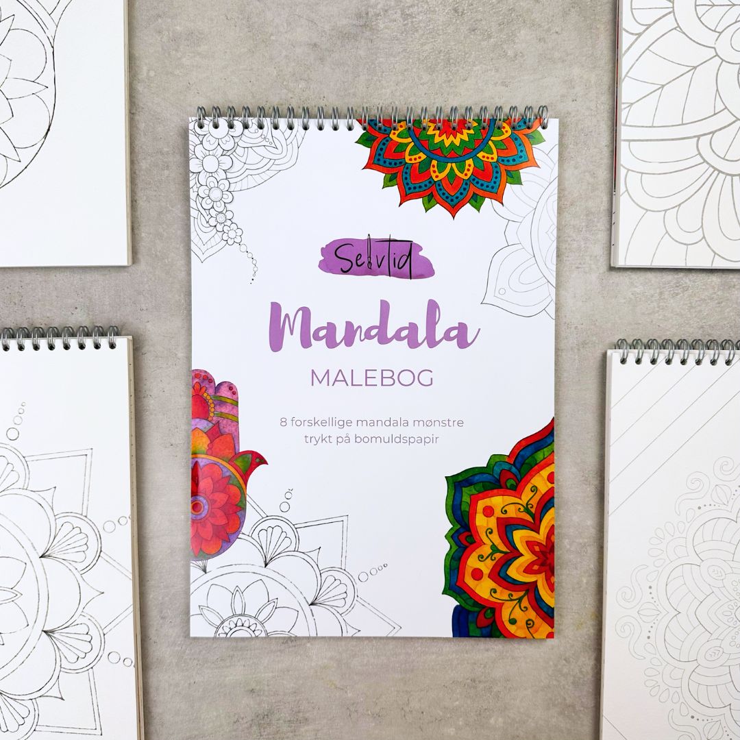 Mandala akvarelbog - Selvtid bomuldspapir