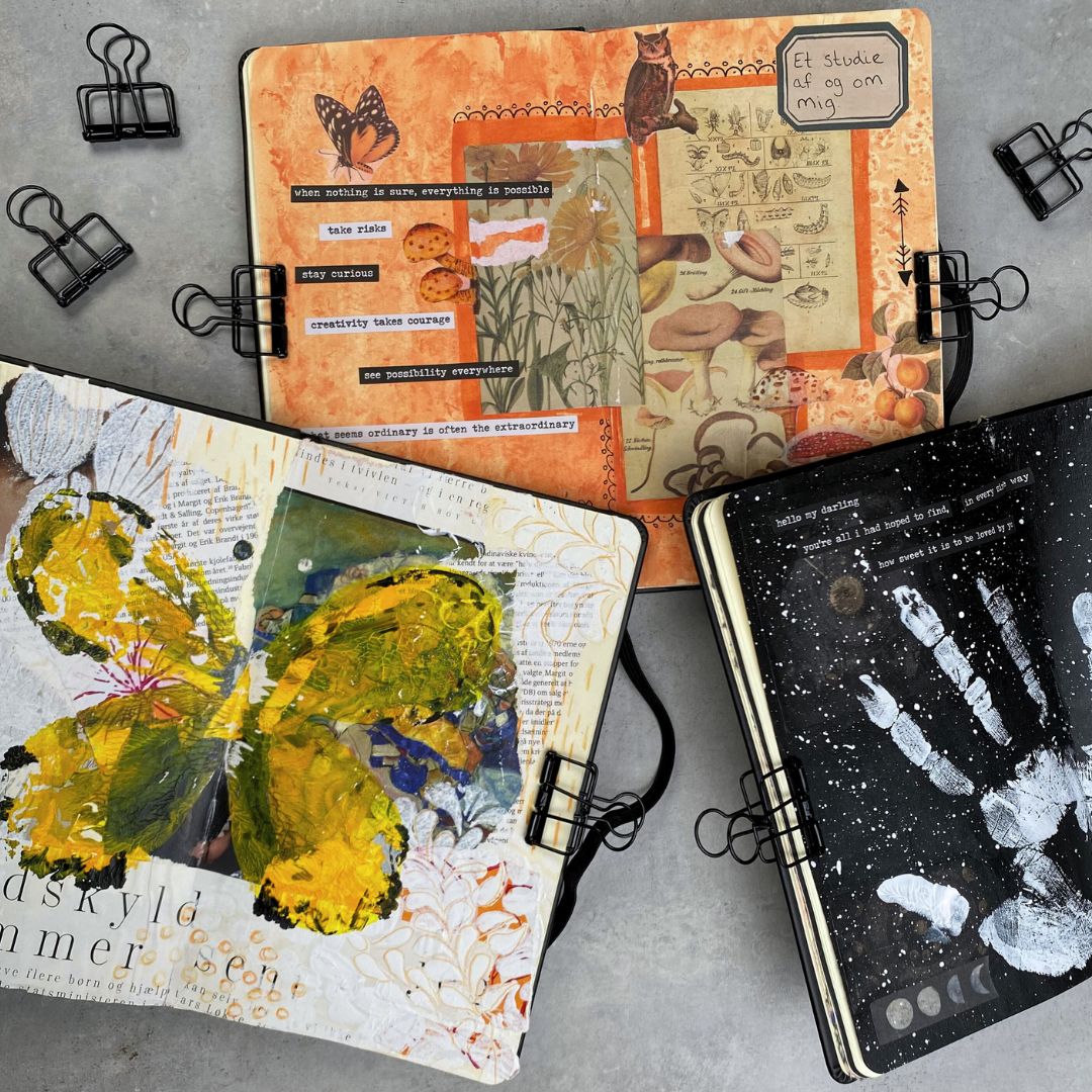 2 x metal klips til art journaling