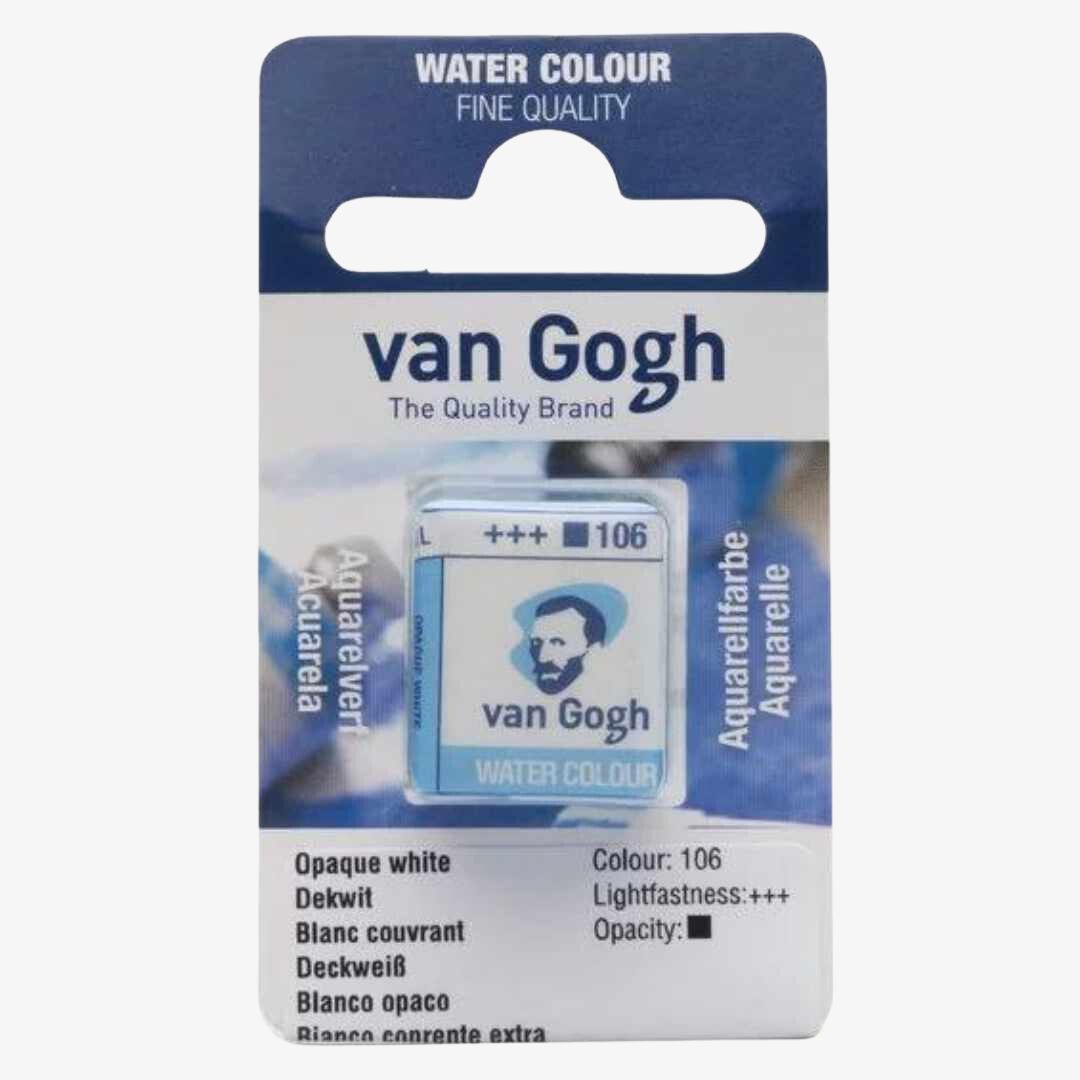 Opaque White half pan, Van Gogh akvarelmaling