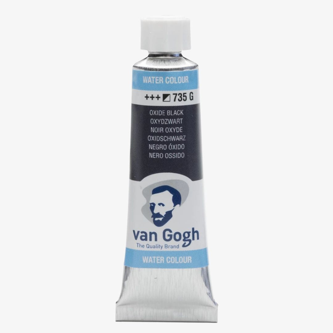 Oxide Black akvareltube, Van Gogh akvarelmaling