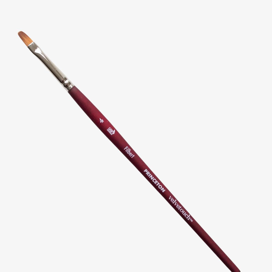 Princeton Velvetouch Filbert, str. 4 flad oval pensel