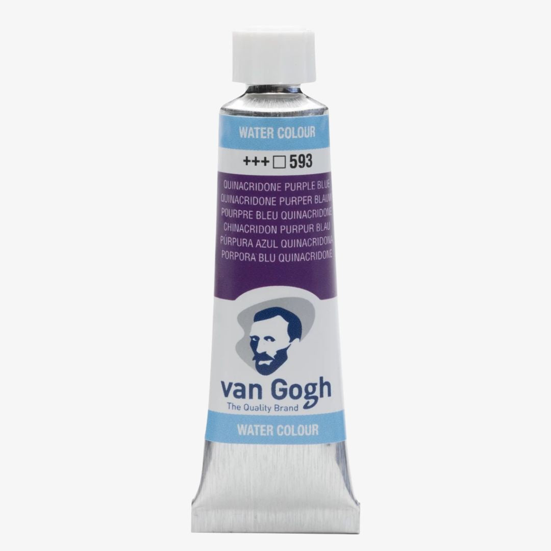 Quinacridone purple bluish akvareltube, Van Gogh akvarelmaling