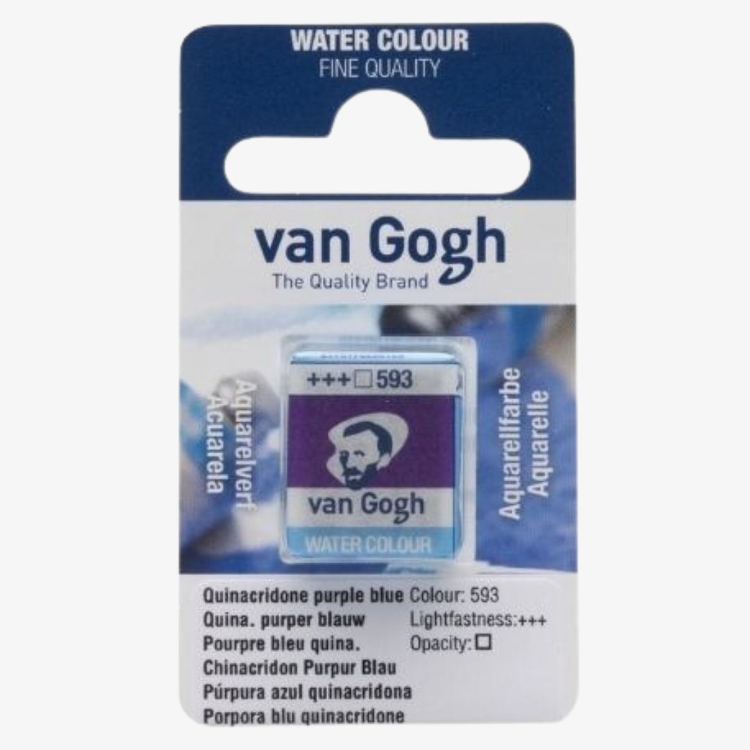 Quinacridone purple bluish half pan, Van Gogh