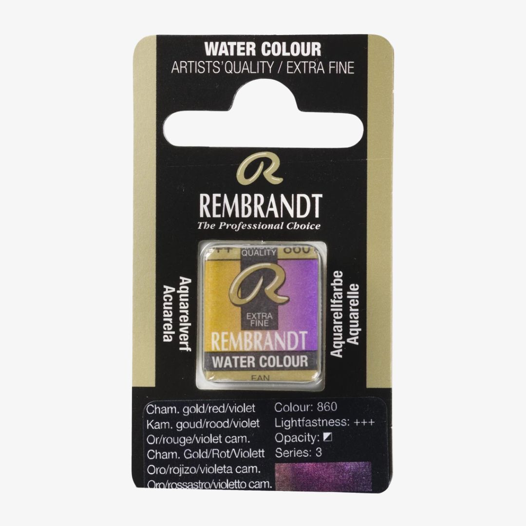 Chameleon Gold/Red/Violet, Rembrandt akvarel