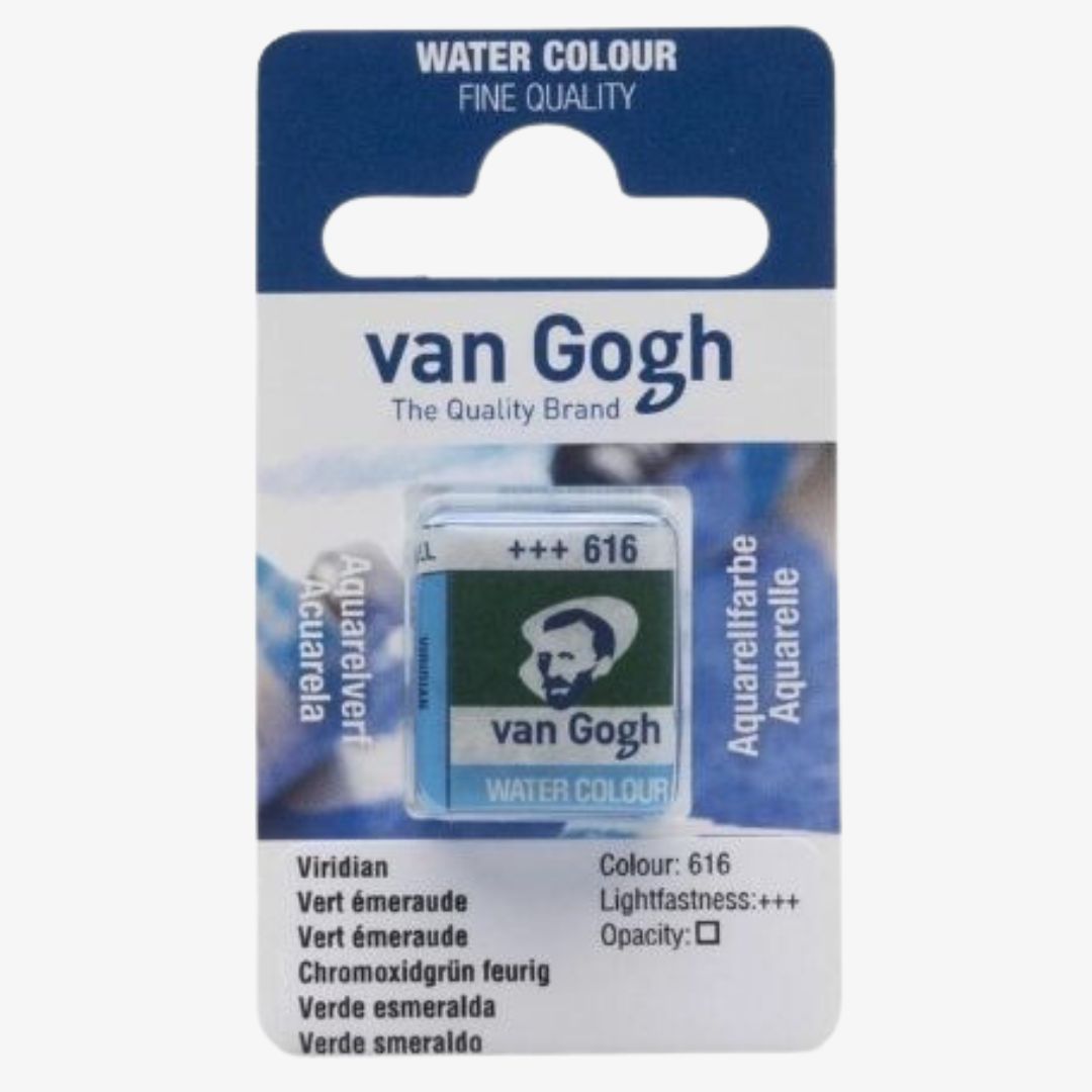 Viridian half pan, Van Gogh akvarelmaling