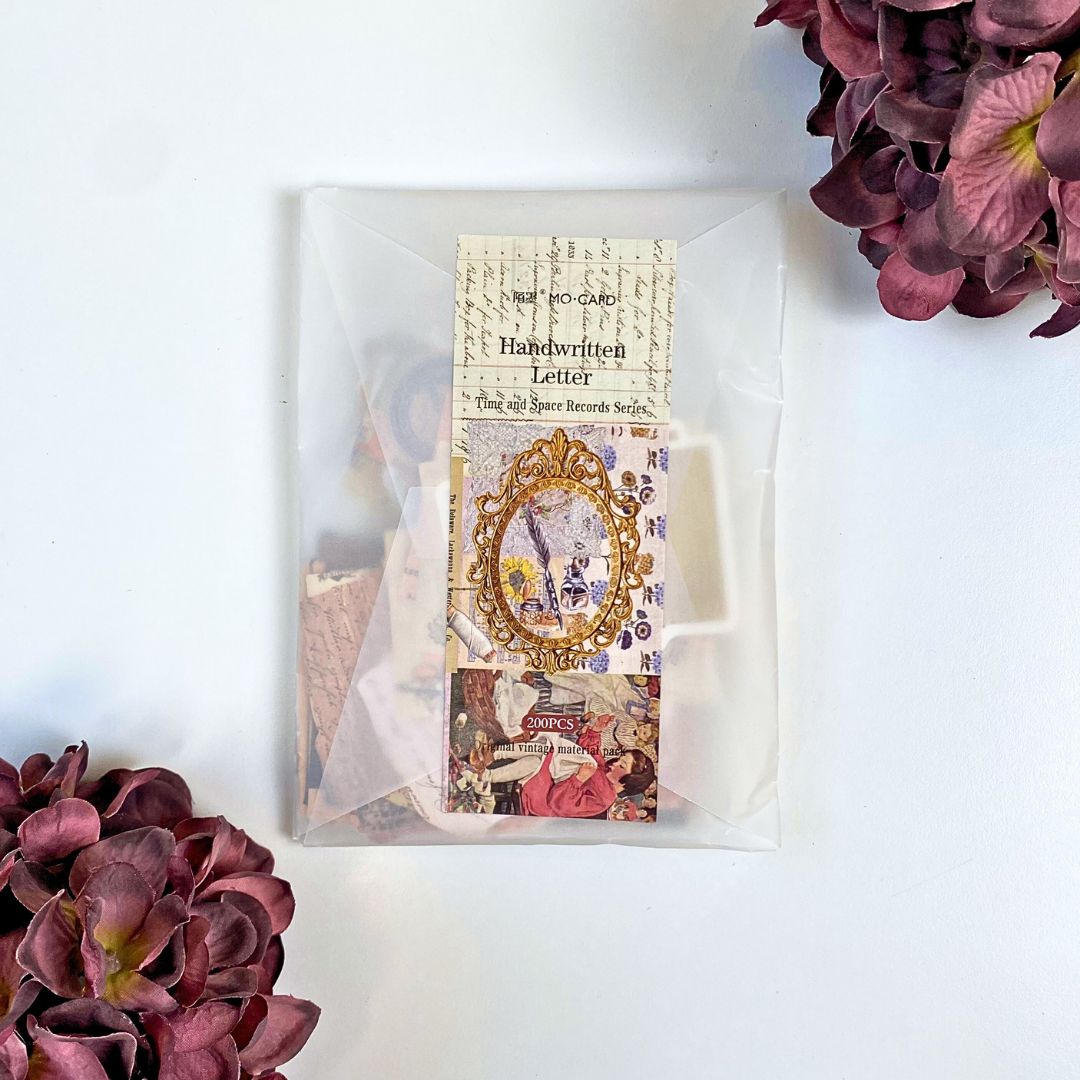 Scrapbook sæt - Retro breve