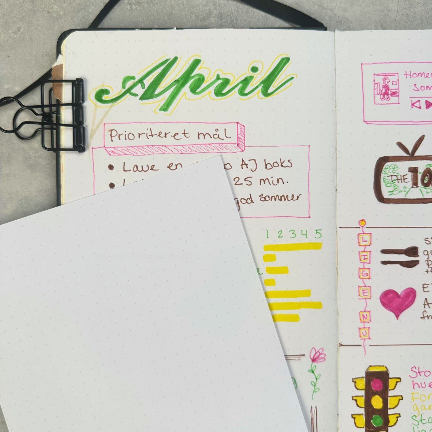 Dotted journal klistermærker