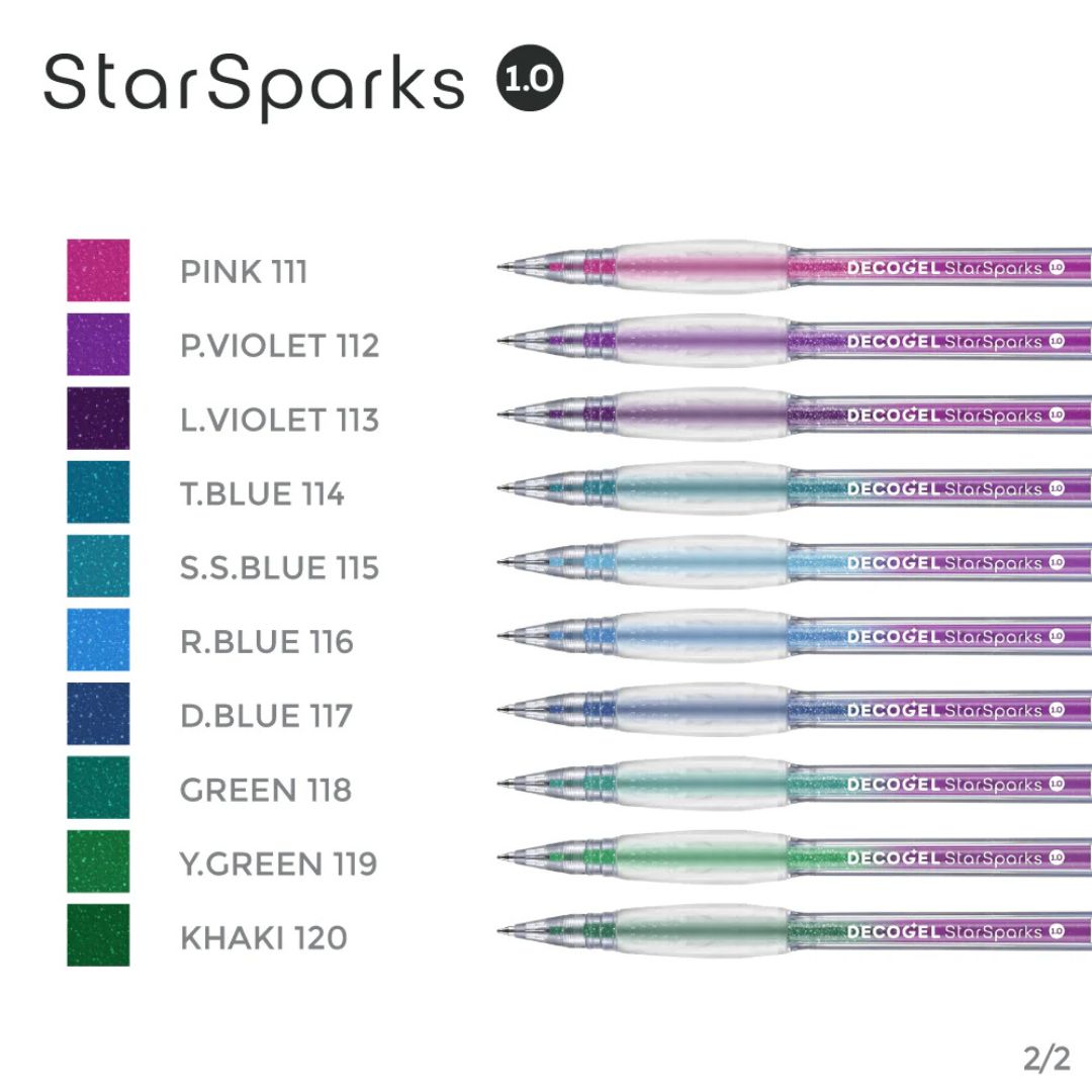 Karin Decogel StarSparks sæt m. 20 gelpens
