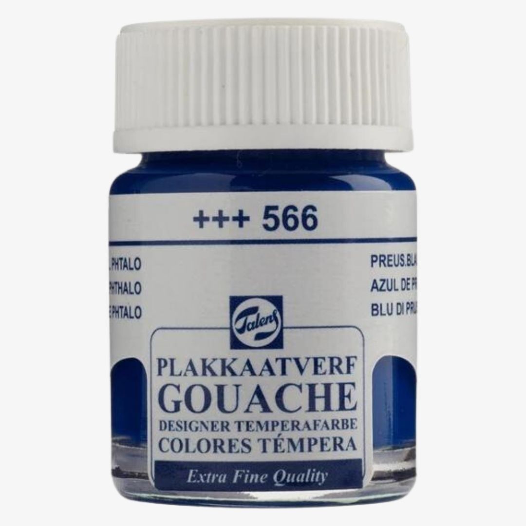 Prussian Blue gouache maling, 16 ml. Talens