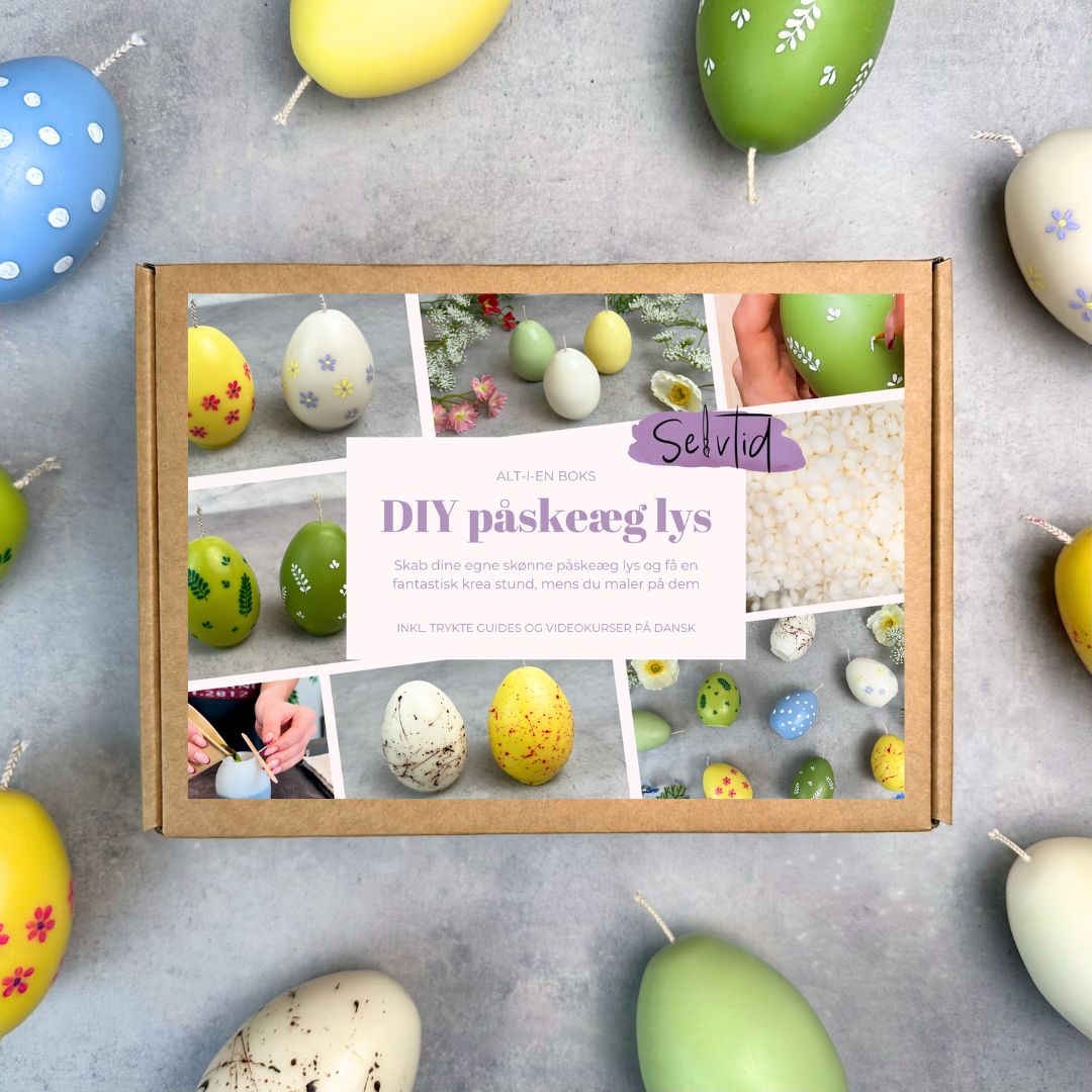 Påskeæg lys - DIY sojalys